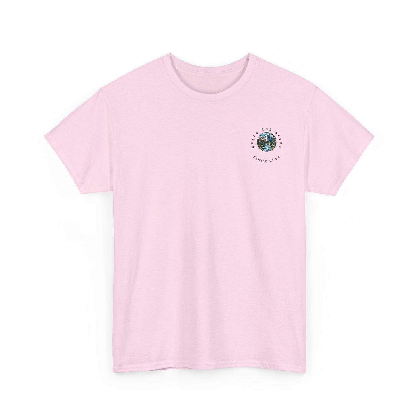 Faith-Inspired Unisex Heavy Cotton Tee | Our Faith Can Move Mountains, Motivational Apparel