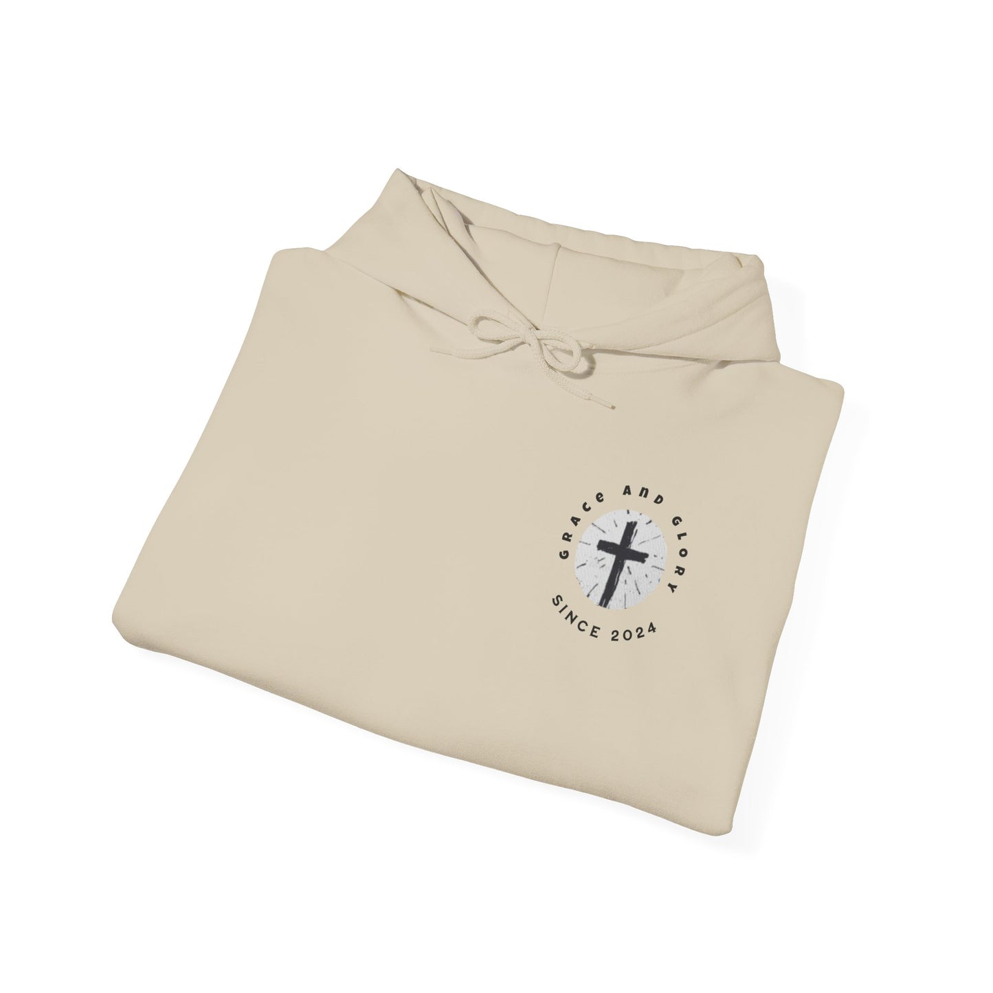 Inspirational Unisex Hooded Sweatshirt - Faith & Strength Design