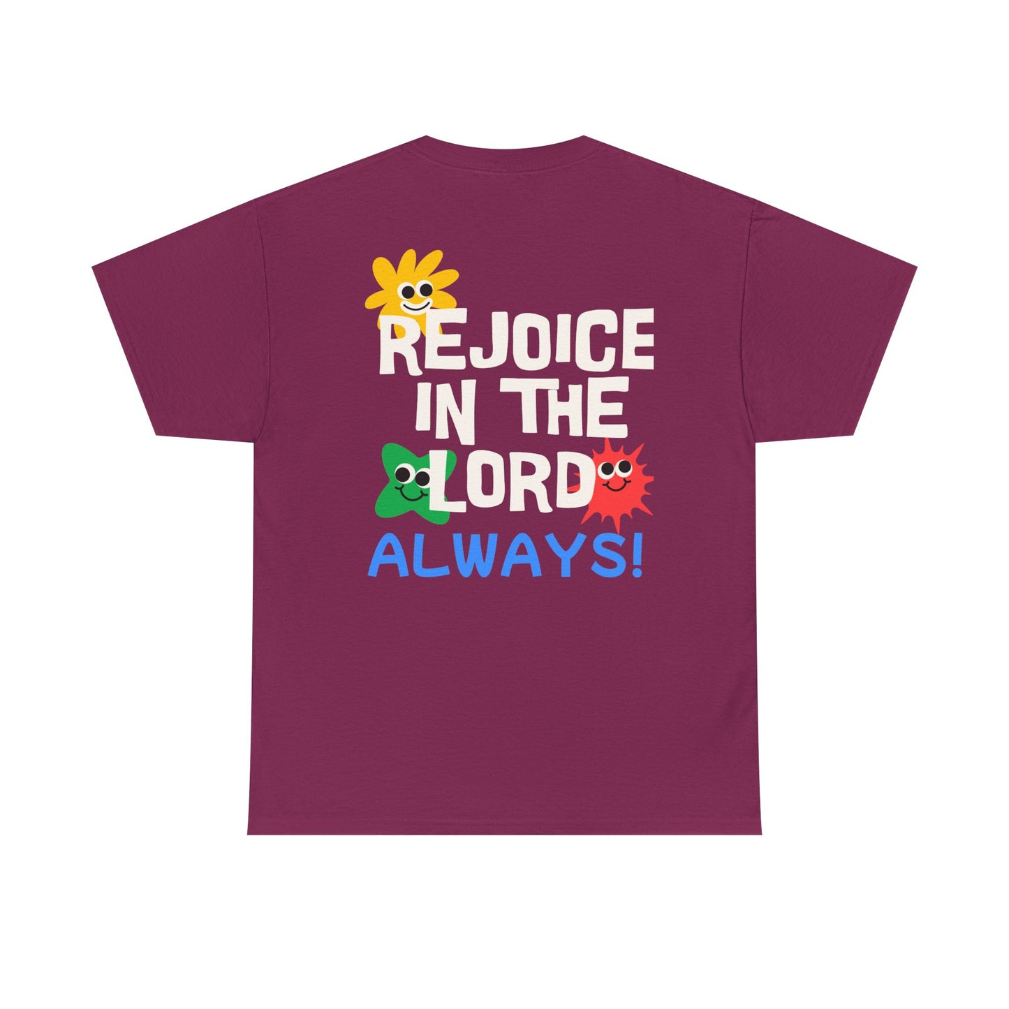 Rejoice in the Lord T-Shirt - Unisex Heavy Cotton Tee for Faith and Positivity