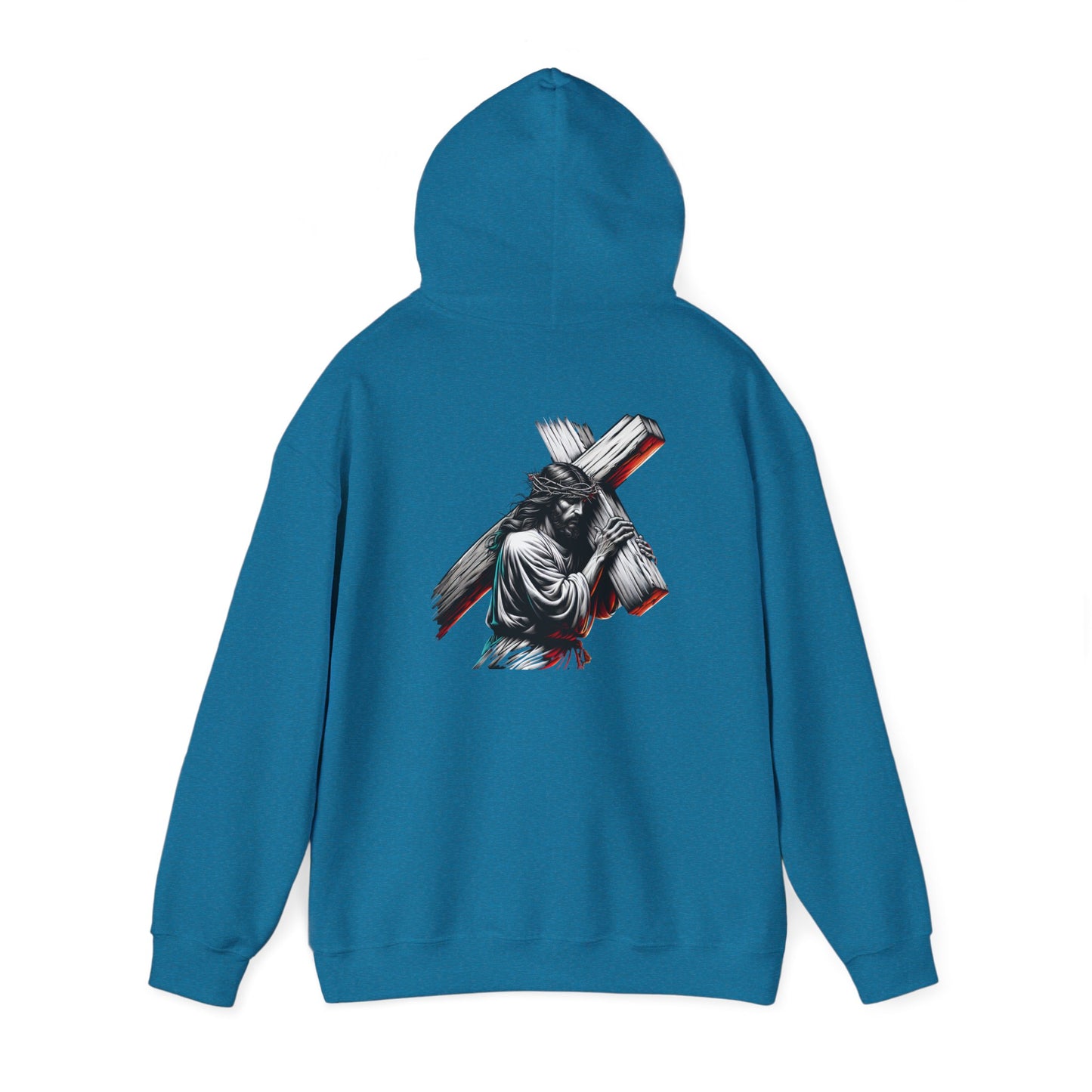 Inspirational Unisex Hooded Sweatshirt - Faith & Strength Design
